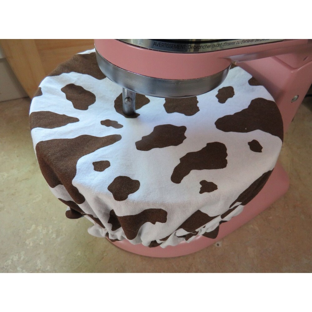 Kitchenaid Bowl Cover Reversible Cows and White and Brown Cow Print - Picture 7 of 7